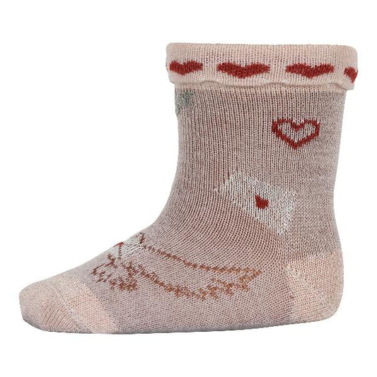 Girls cotton socks with christmas print